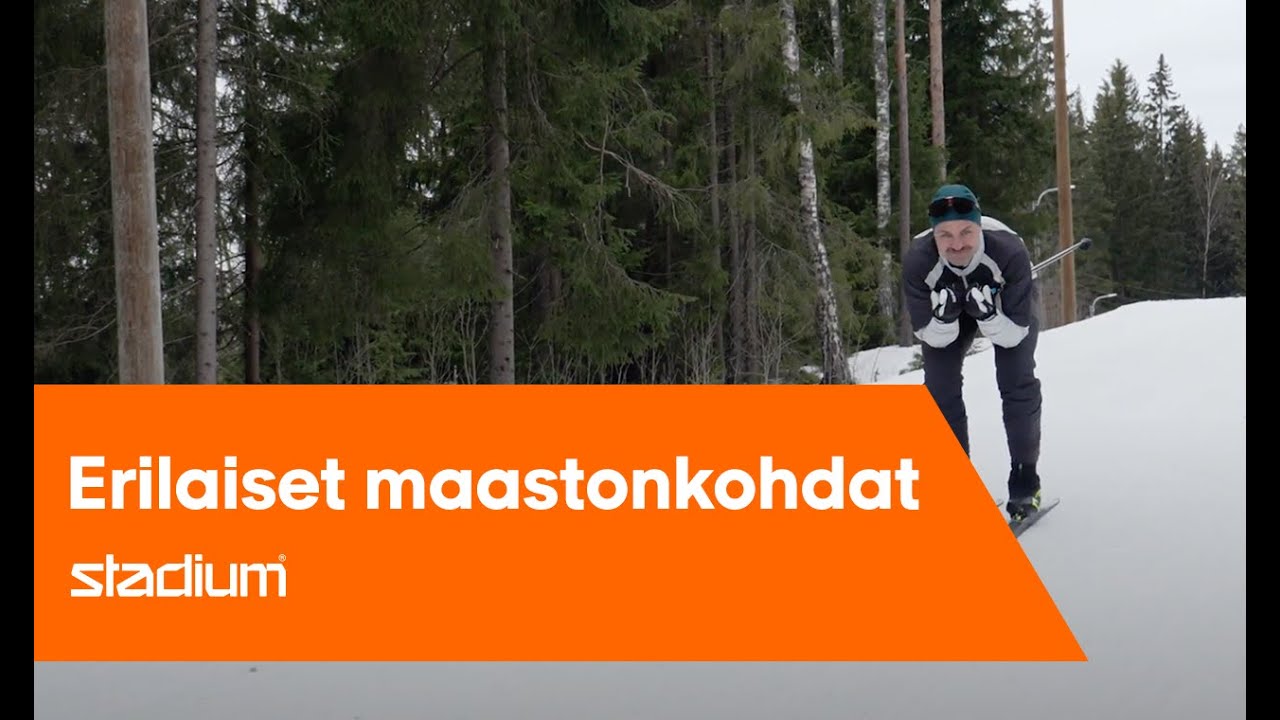 Perinteinen hiihto: Erilaiset maastonkohdat ı Stadiumin hiihtokoulu