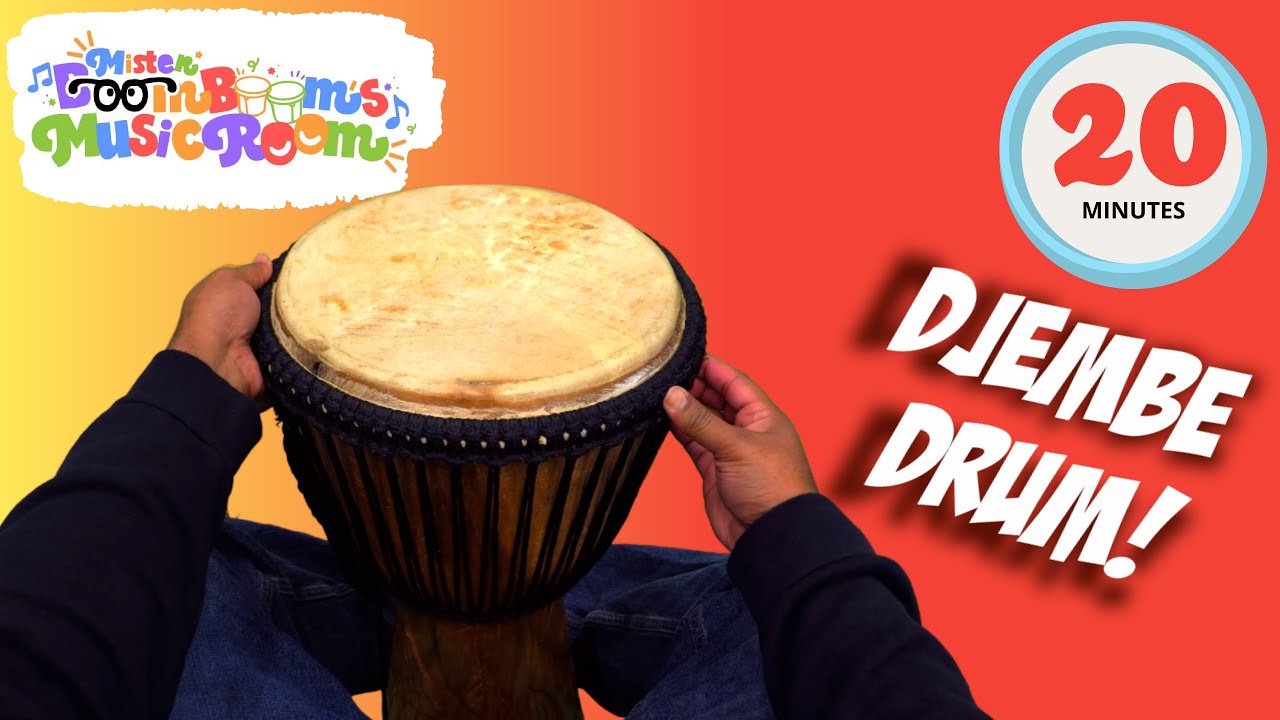 Djembe Drum Play Along for Kids & Beginners (African Treasure) - Black History with Mister Boom Boom