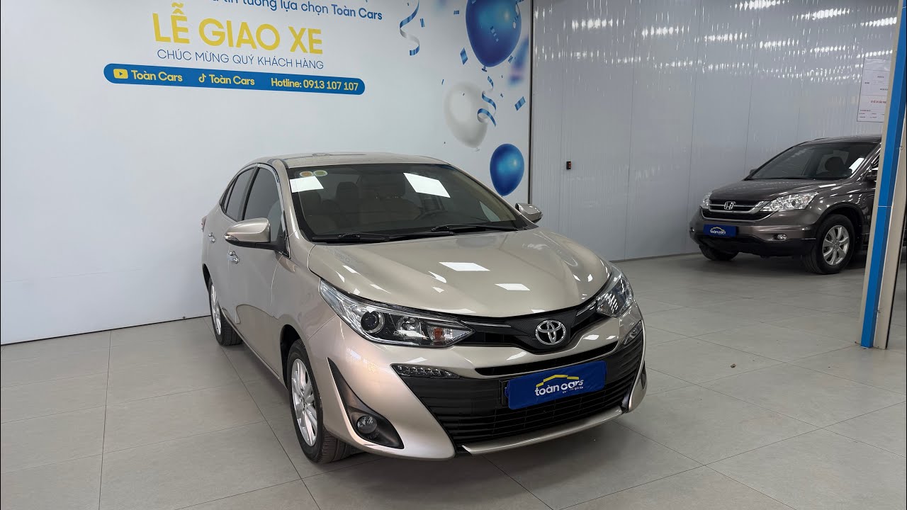 ❤️👉Vios 1.5G sx 2019 lăn bánh 79 ngàn klm màu vàng cát 1 chủ mua mới đẹp keng giá 3XX lh 0913107107 