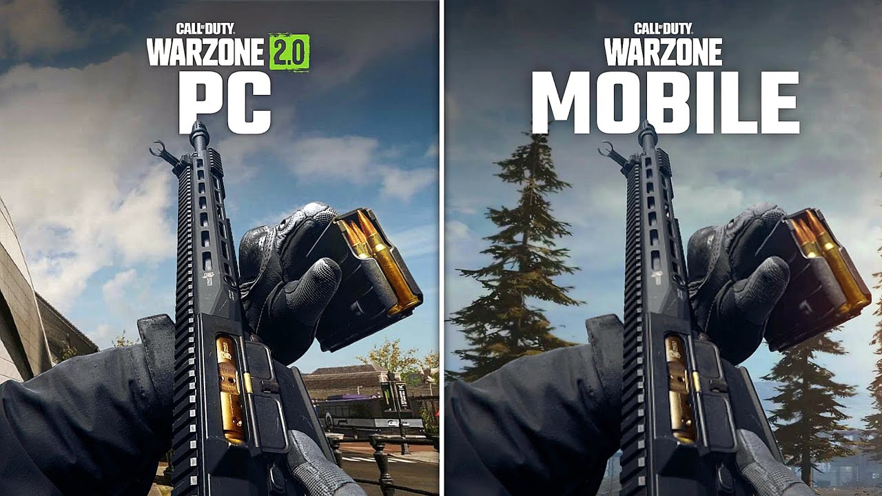 Warzone Mobile VS Warzone 2.0 PC | Side by Side Comparison | Call of Duty Warzone Mobile VS PC