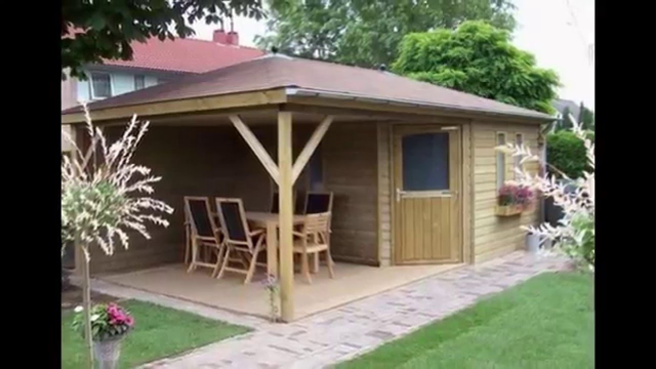 Tuinhuizen met een overkapping