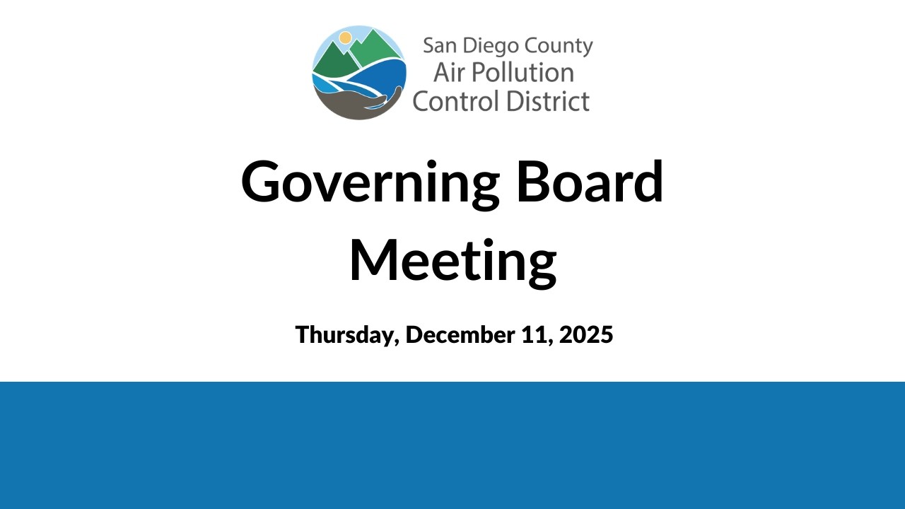 12/11/25 SDAPCD Governing Board Mtg.