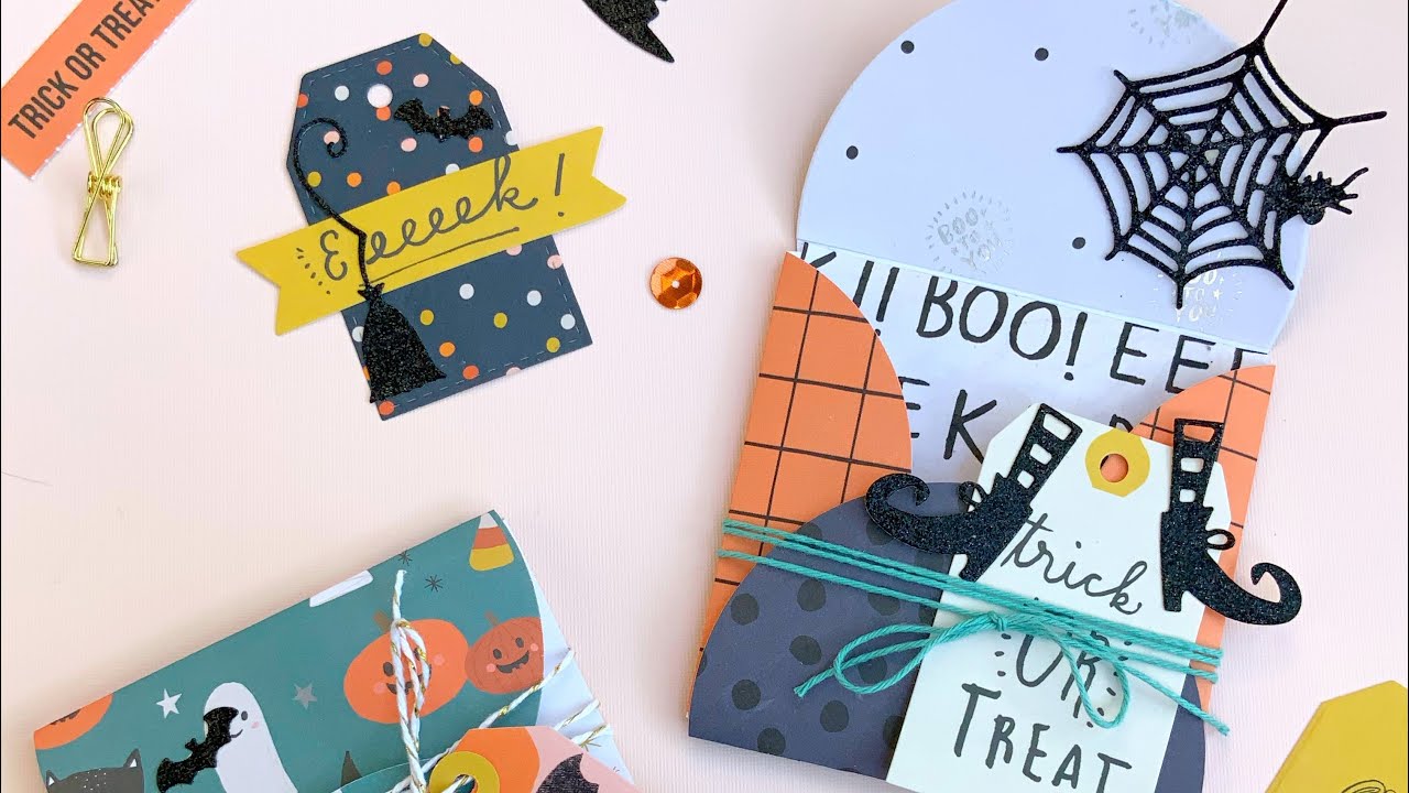 Halloween Treat Pouches & Envelopes 🎃Super Easy!