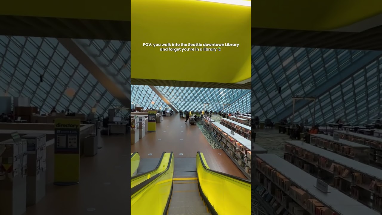 How stunning is Seattle downtown public library is. 