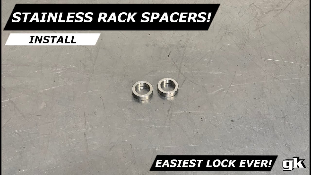 Gktech Stainless Steel Tie Rod End Lock Spacers - Install