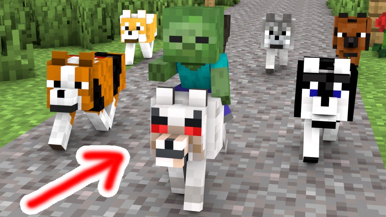 Baby Zombie and Dog Rescues Friends - Minecraft Animation