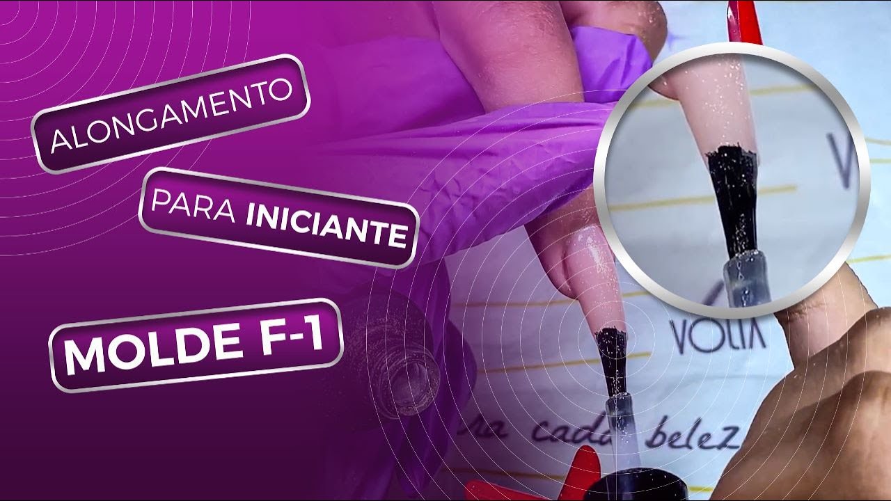 Tutorial com gel tradicional no Molde F1 de Borda (Passo a Passo)