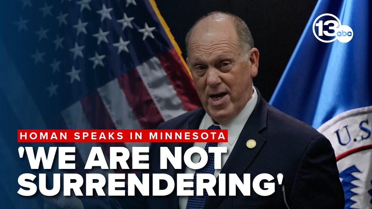 FULL: Homan lays out Minnesota ICE strategy, vows to stay until immigration issues resolved