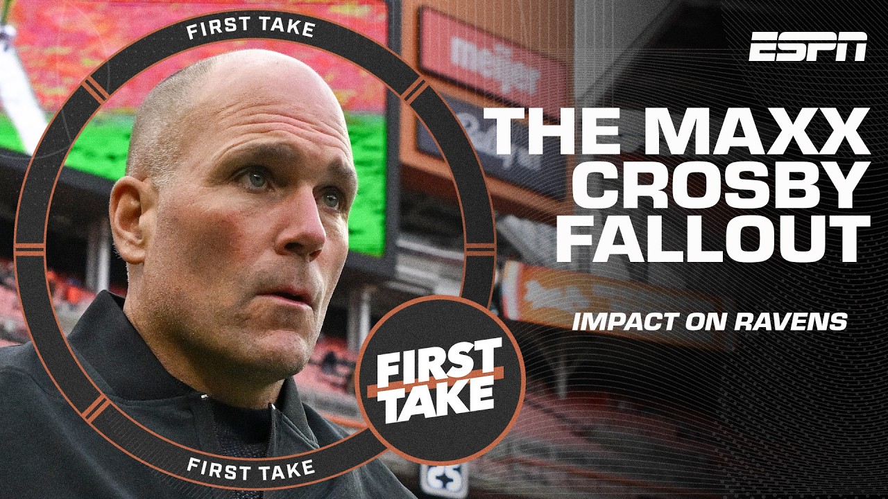 Stephen A. doesn't believe Ravens GM Eric DeCosta is GUTTED about the Maxx Crosby deal | First Take