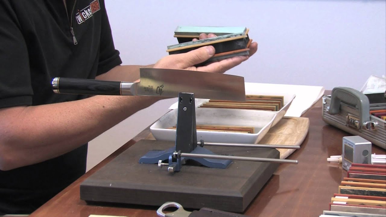 Wicked Edge Sharpens Shun Nakiri