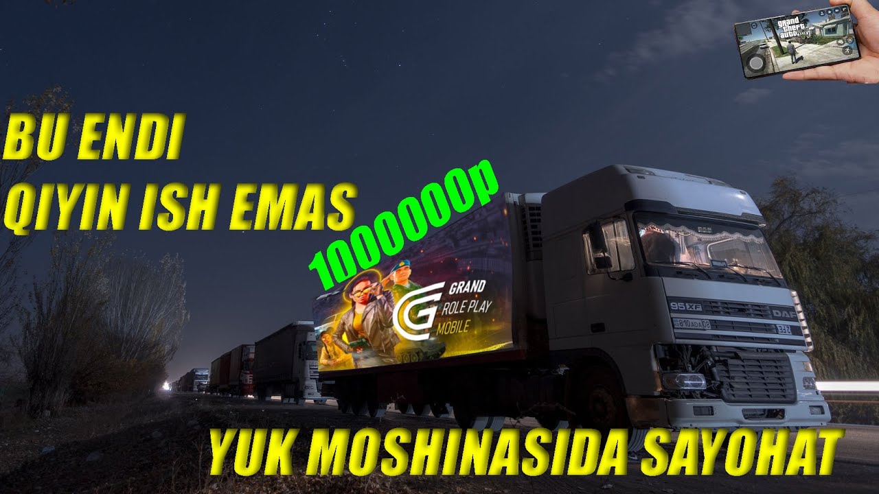 FURA HAYDAYMIZ - GRAND RP MOBILE #12 - OZBEKCHA LETS PLAY