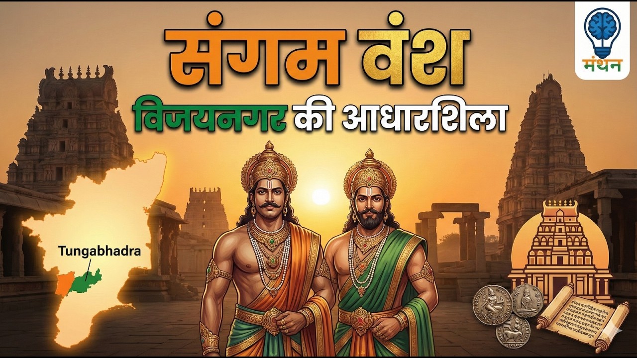 संगम वंश | विजयनगर साम्राज्य की आधारशिला | Sangama Dynasty | BPSC AEDO SSC UPSC | MANTHAN