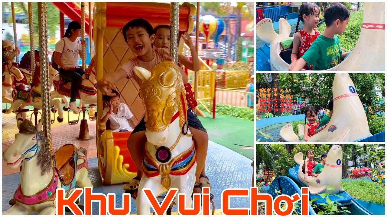 Stin Dâu Đi Đầm Sen Park Chơi Cưỡi Ngựa - Vượt Thác Và Điệp Vụ Giải Cứu Hải Cẩu (^_^)