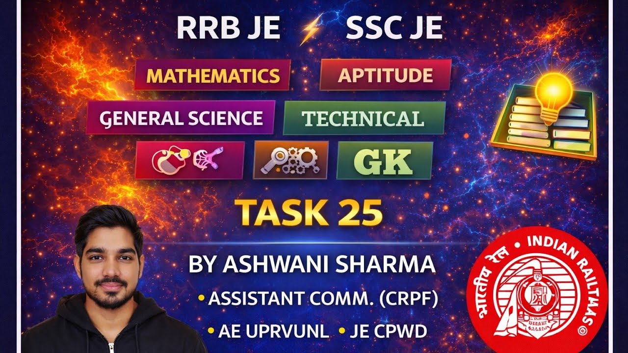 Task 25|| RRB JE || SSC JE MAINS || THE CIVIL BANDA 