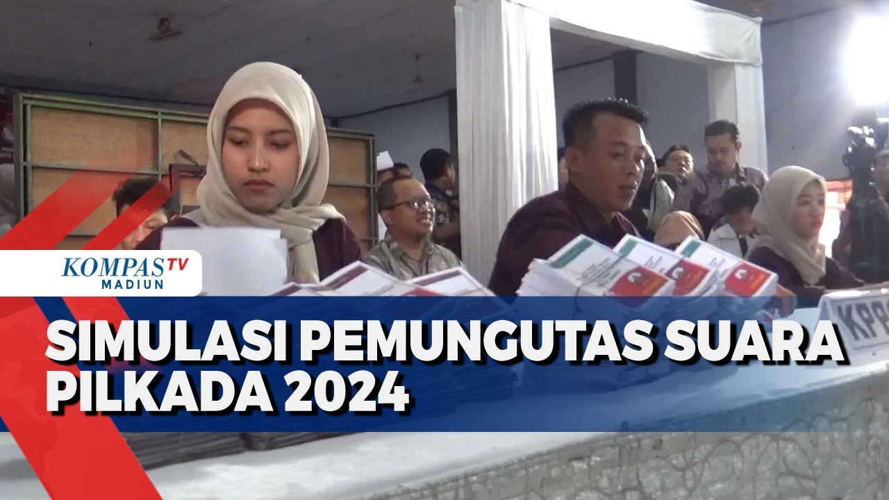 Simulasi Pemungutan Dan Penghitungan Surat Suara Pilkada 2024