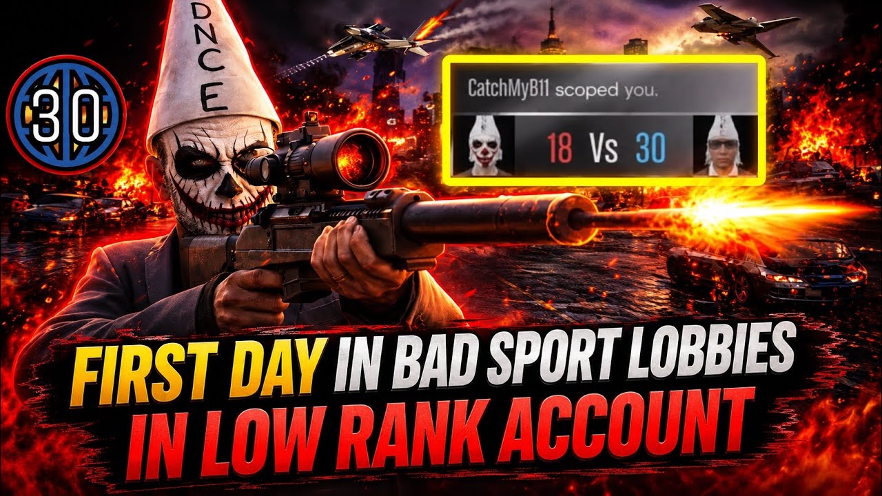 I Kept Spawning in the Same Bad Sport Lobby 😭🔥 | First Day In Badsport on a Low Rank Account 