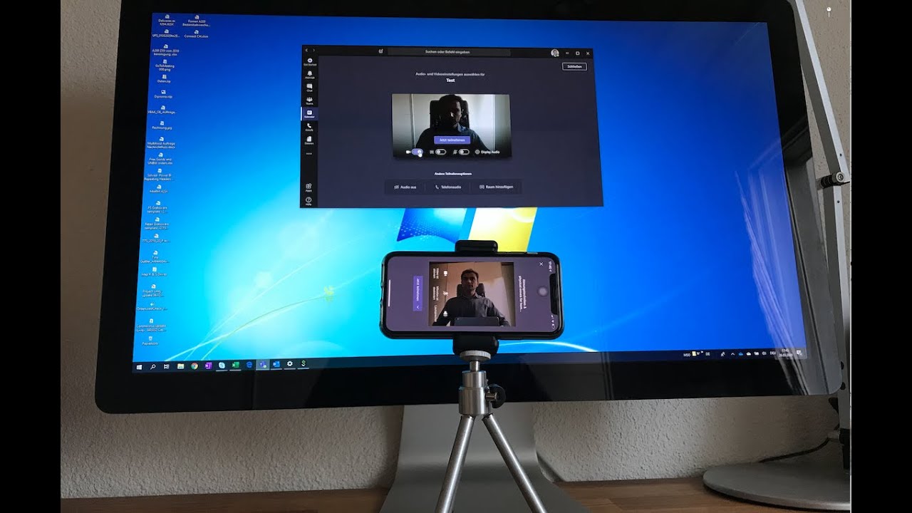Improve MS Teams meetings video quality without webcam