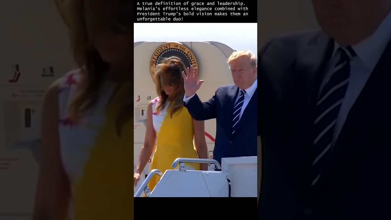 Melania Trump's effortless elegance and President Trump's bold vision make them unforgettable ✨❤️