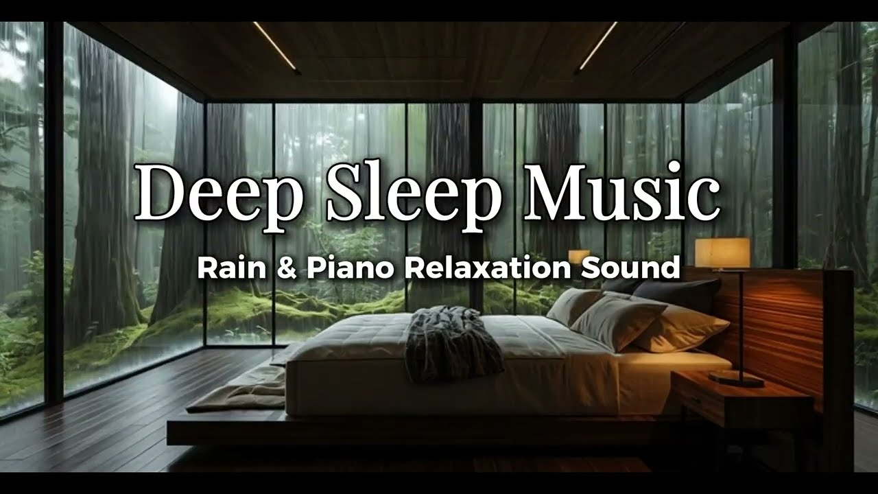 Rainy Night in a Japanese Zen Garden | Relaxing Piano for Deep Sleep