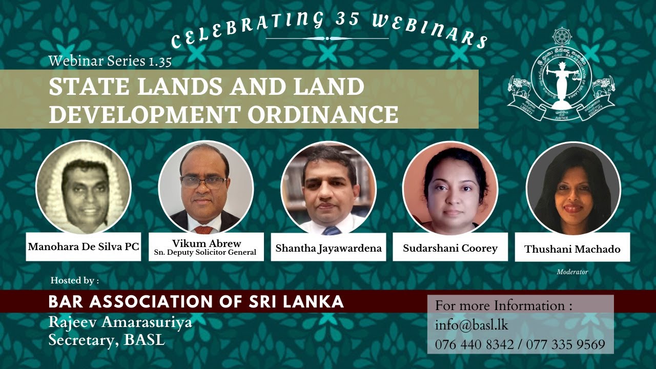 BASL Webinar 1.35 -  State Lands and Land Development Ordinance