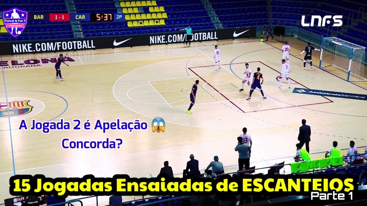 15 Jogadas Ensaiadas de ESCANTEIOS no Futsal que VOCE PRECISA VER (Parte 1)