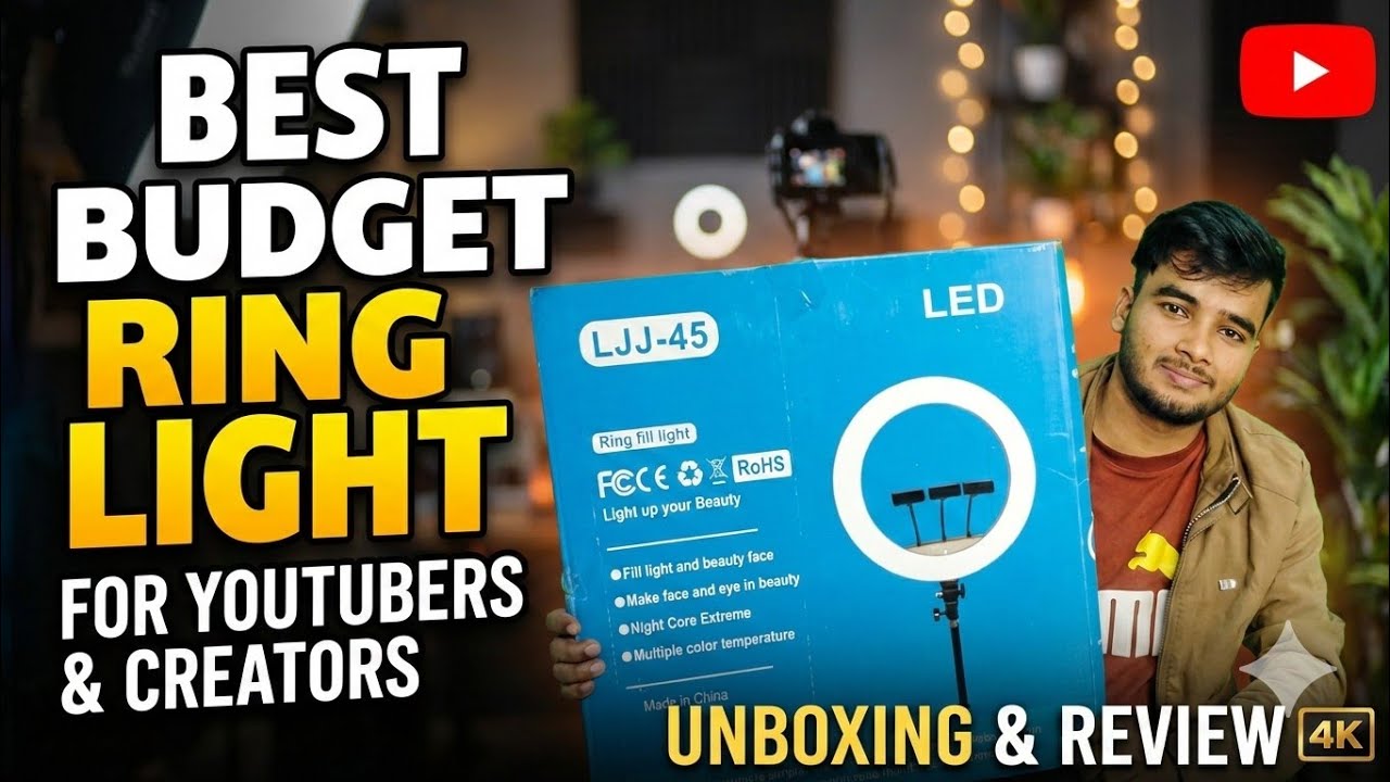 Best Budget Ring Light for YouTubers & Creators Unboxing & Review