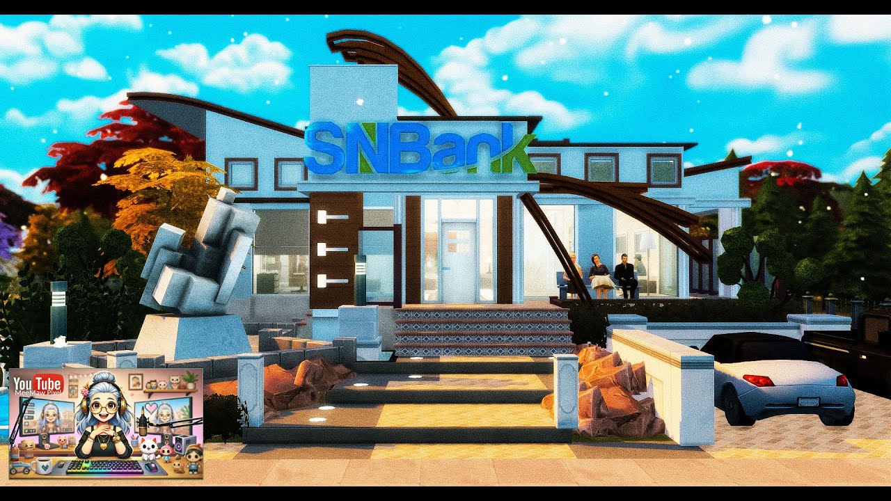 Sims 4- J’ouvre un COMPTE BANCAIRE! | Découverte du mod SNB de SimRealist 💳