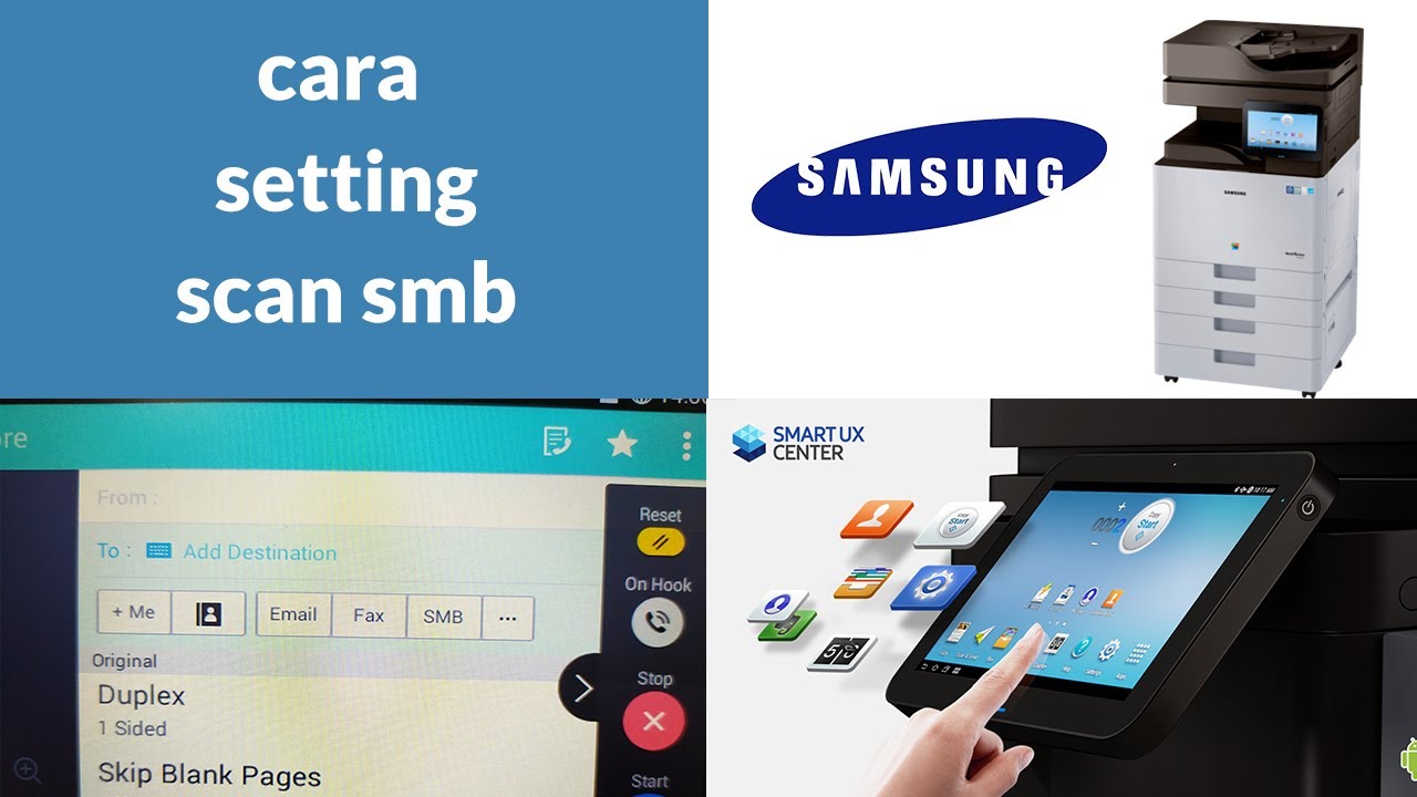 cara setting scan smb - printer samsung