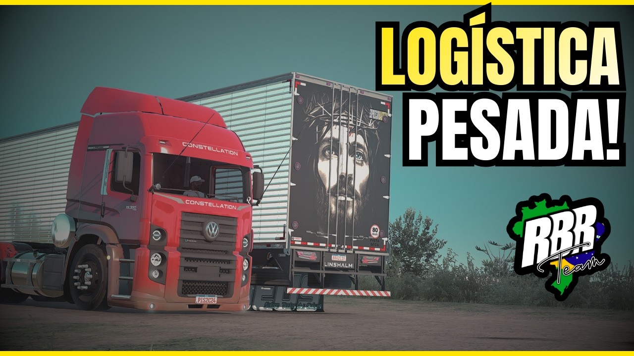LOGÍSTICA PESADA! VW Constellation no Baú 4 patas Carregado cruzando o RBR | ETS2 1.58