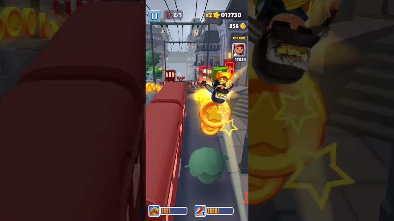 Jugando soobway surfers por primera vez 