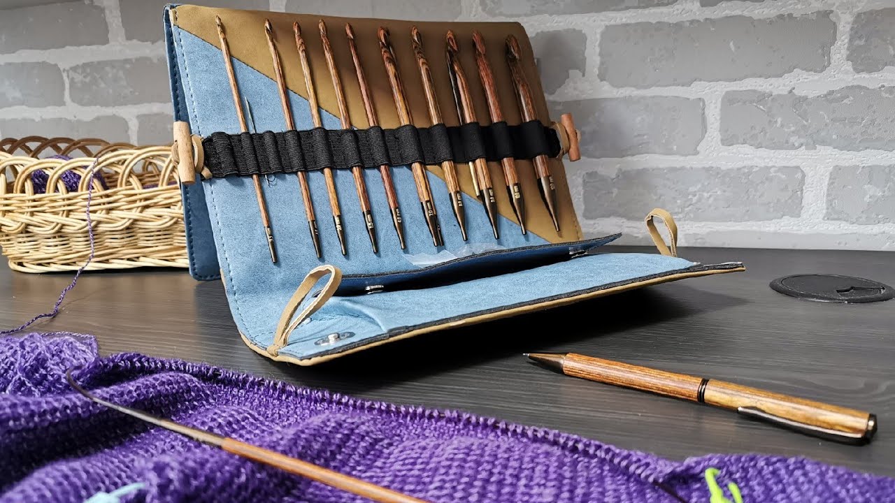 Набор крючков KnitPro ginger для тунисского вязания!!! Набор мечты!!!