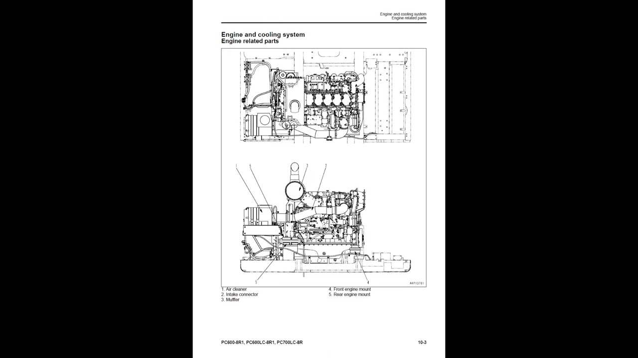 Komatsu PC600LC-8R1 Service Manual