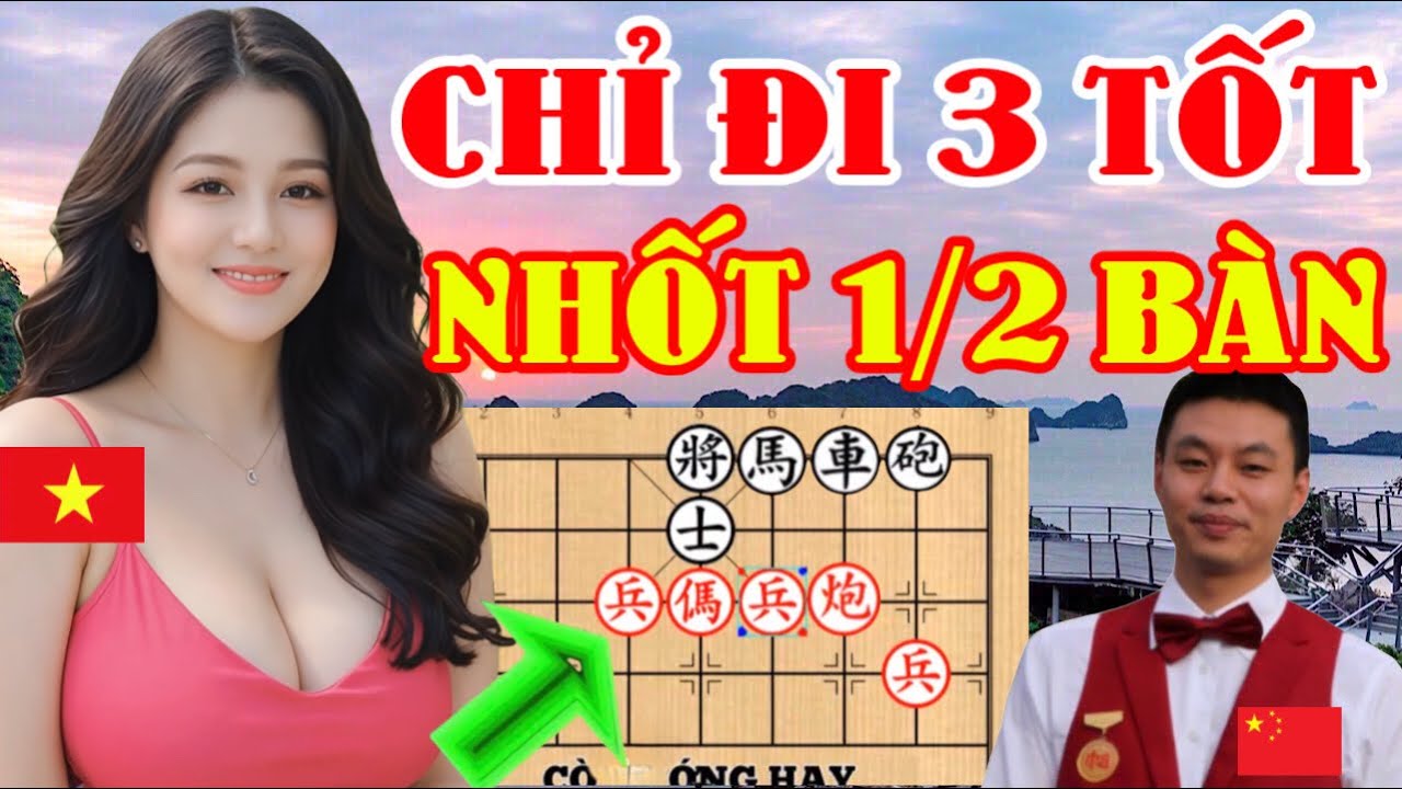 🔴Chọc Em Nổi Thưởng Nóng, Em Phế 2 Xe, Ủi 3 Tốt, Nhốt Nữa Bàn Cờ, Đại Sư TQ Khiếp Sợ [Cờ Tướng Hay]