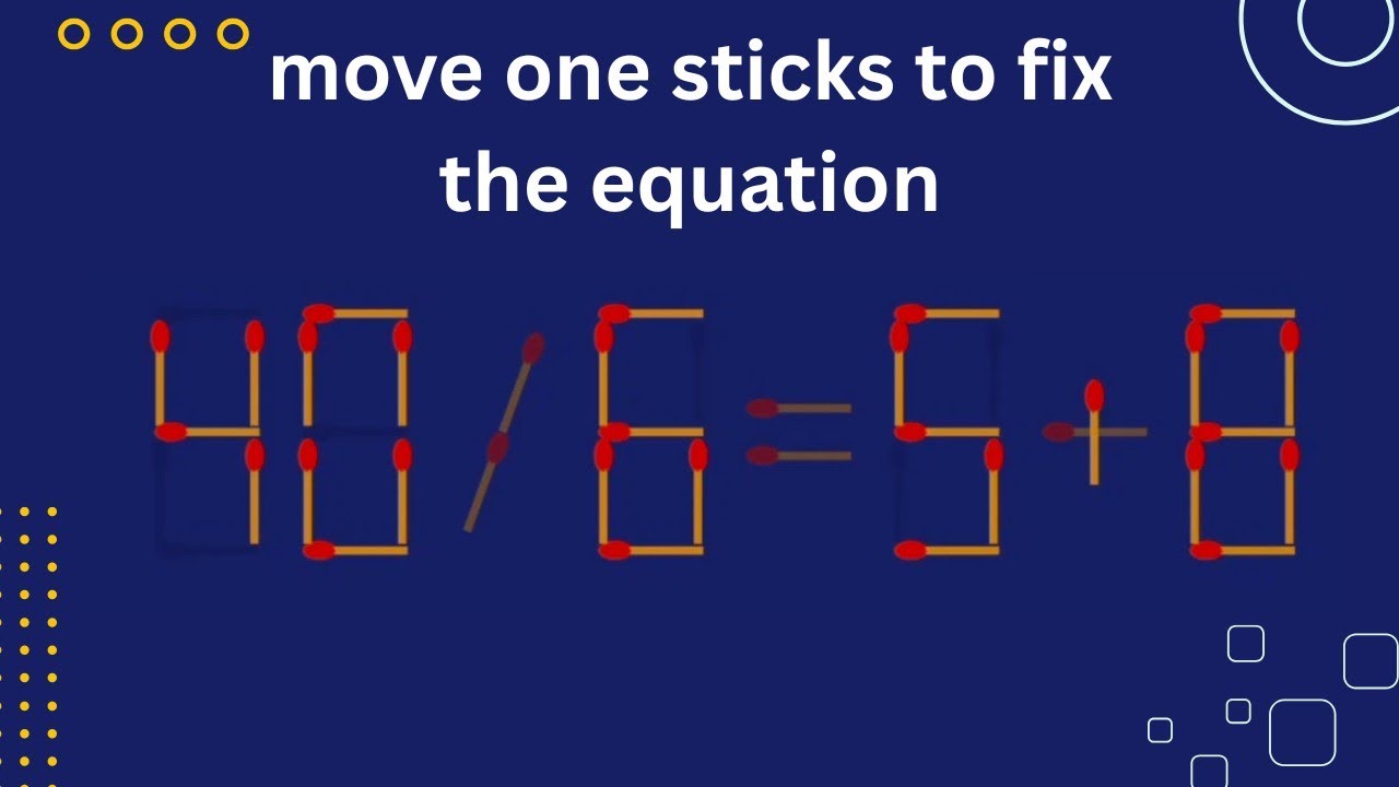 Turn the wrong equation into correct || maths matchstick puzzle || opinion mind D ||