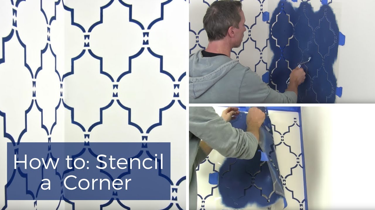 How To Stencil A Corner By Cutting Edge Strencils