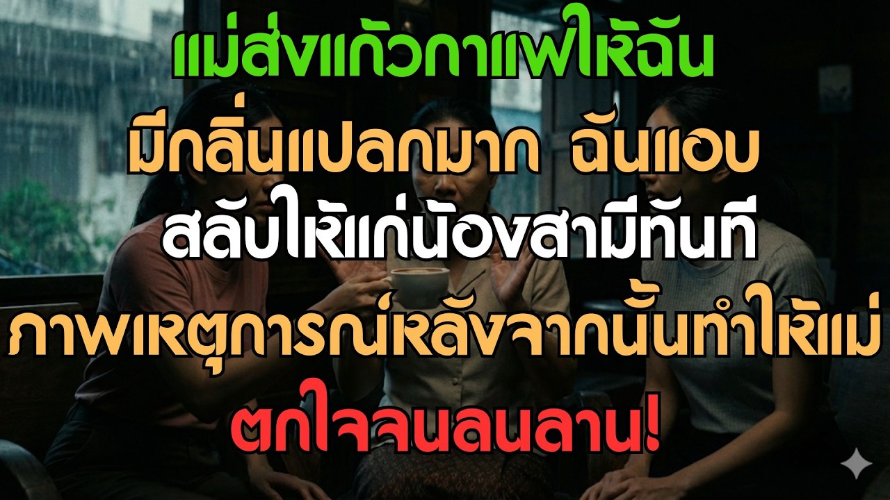 แม่สามียื่นกาแฟกลิ่นแปลกๆ ให้ฉัน ฉันแอบสลับกับน้องสามี ไม่กี่นาทีต่อมาแม่ก็ร้องออกมาด้วยความตกใจ