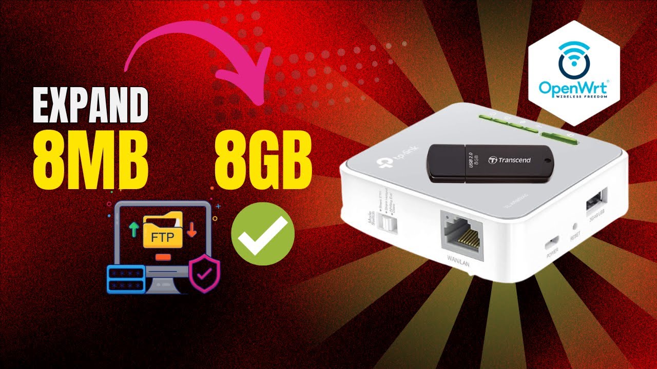 Supercharge Your TP-Link: 8MB to 8GB USB Storage & FTP Server Setup! noob guides.