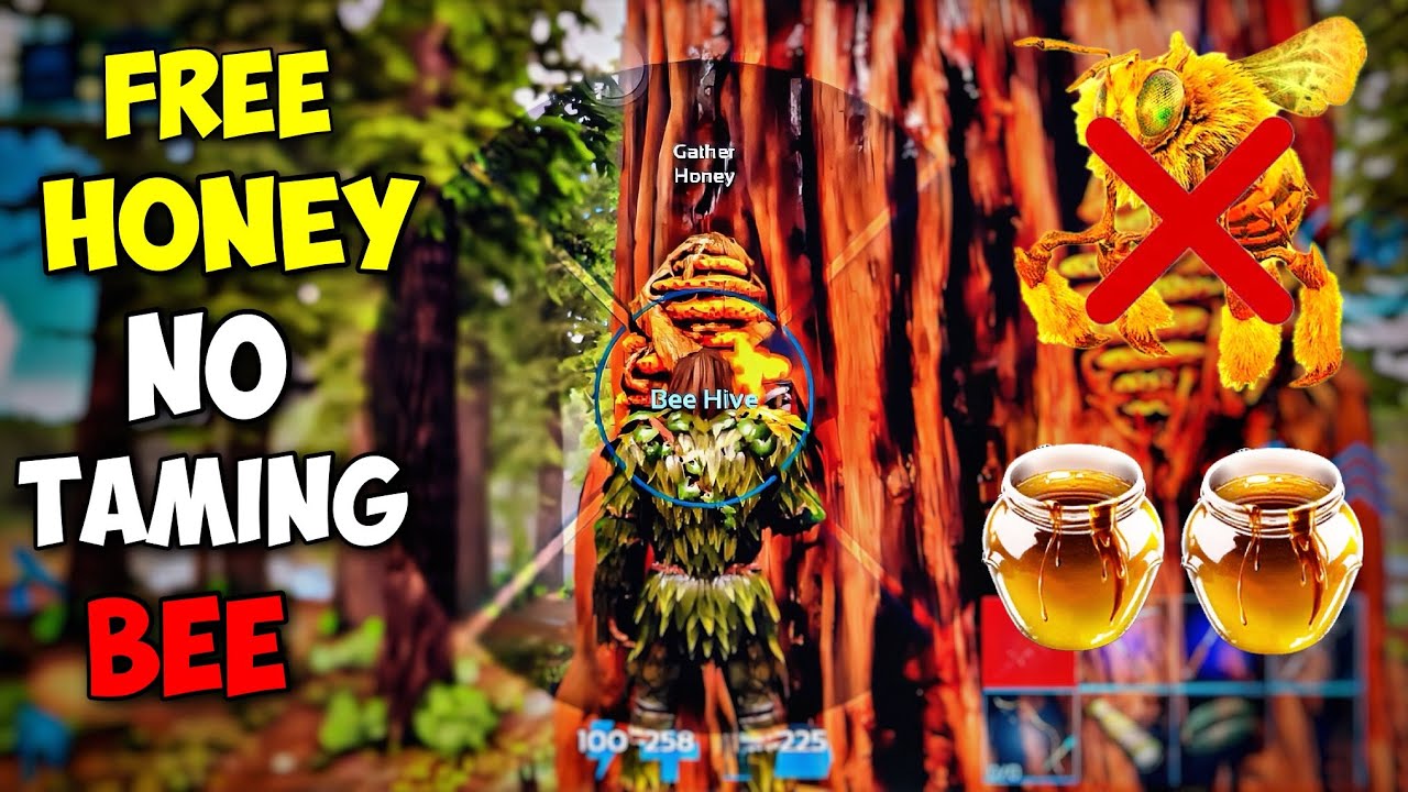 How to Get Honey in ARK Without Taming Bees! (Easy Trick)