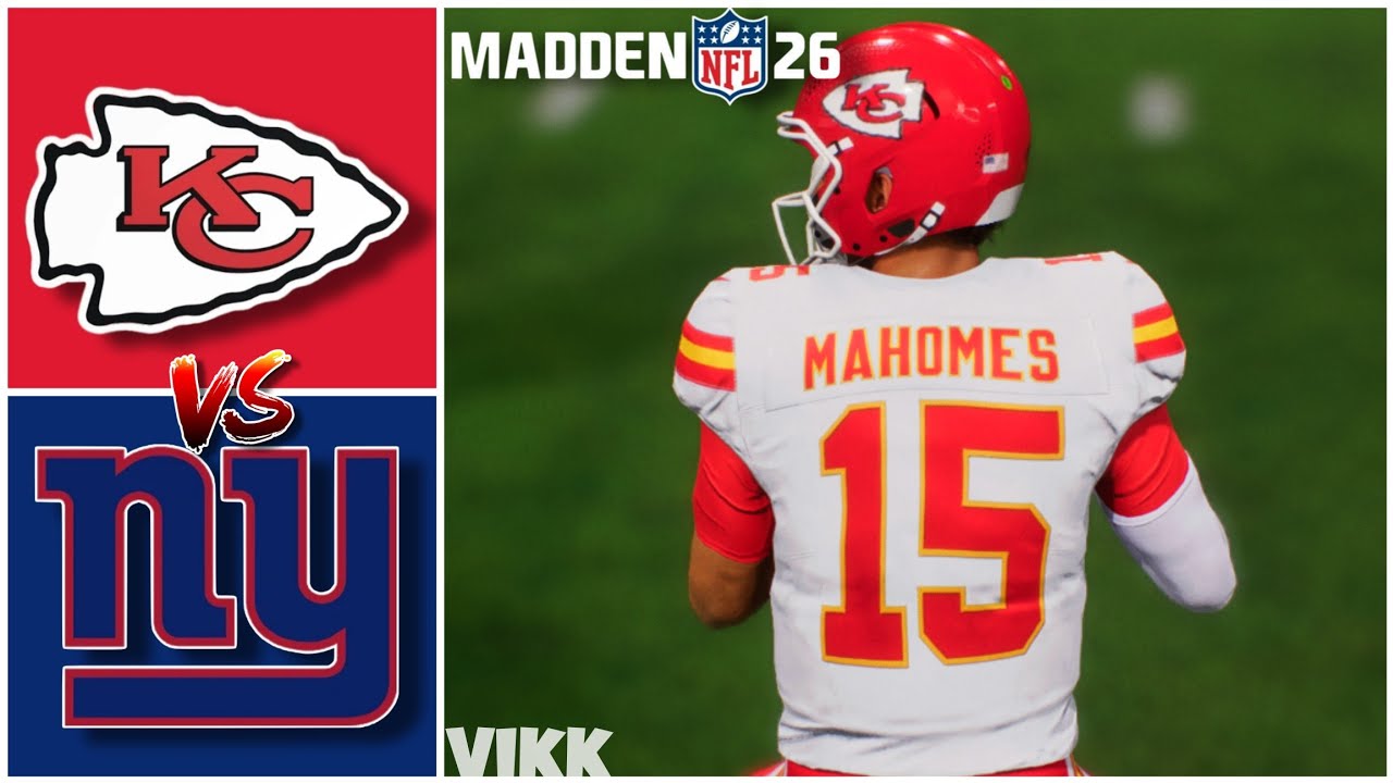 Chiefs vs Giants Week 3 Simulation (Madden 26)