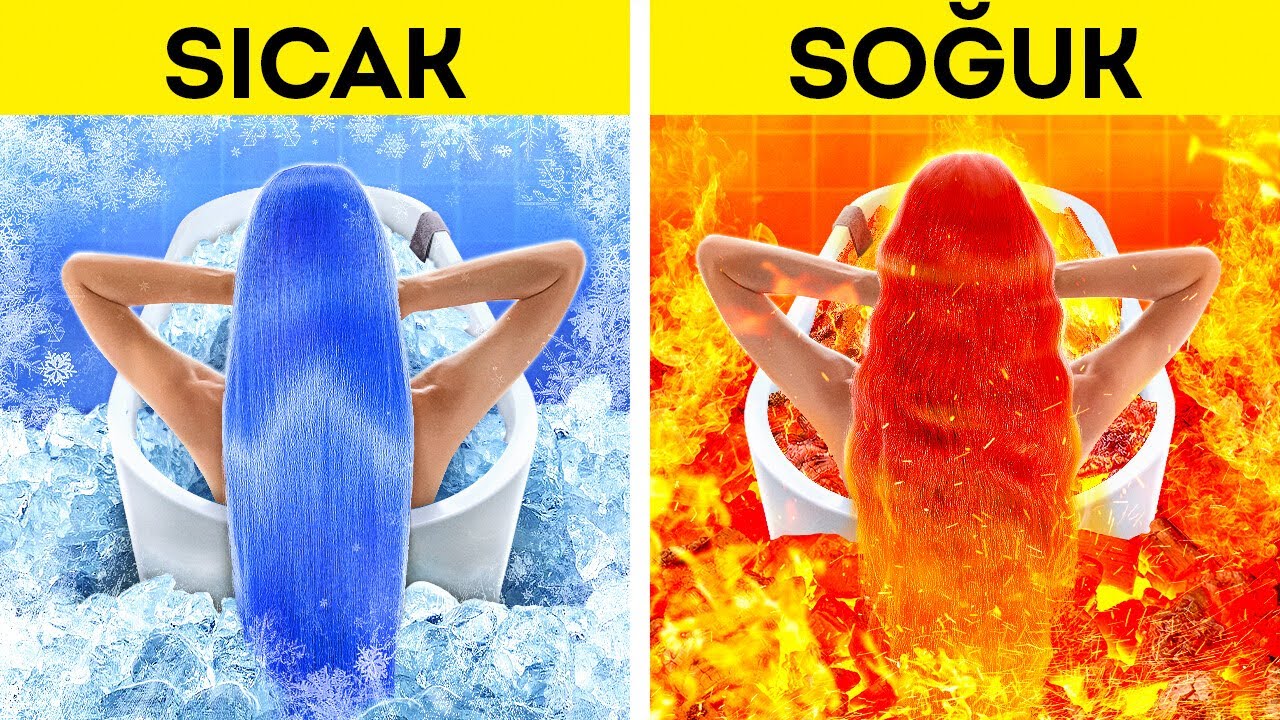 AŞIRI SICAK İLE SOĞUĞUN KAPIŞMASI ||123 GO! Ateş Kız İle Su Kız Evlatlık Alındı! Ebeveynlik Tüyoları
