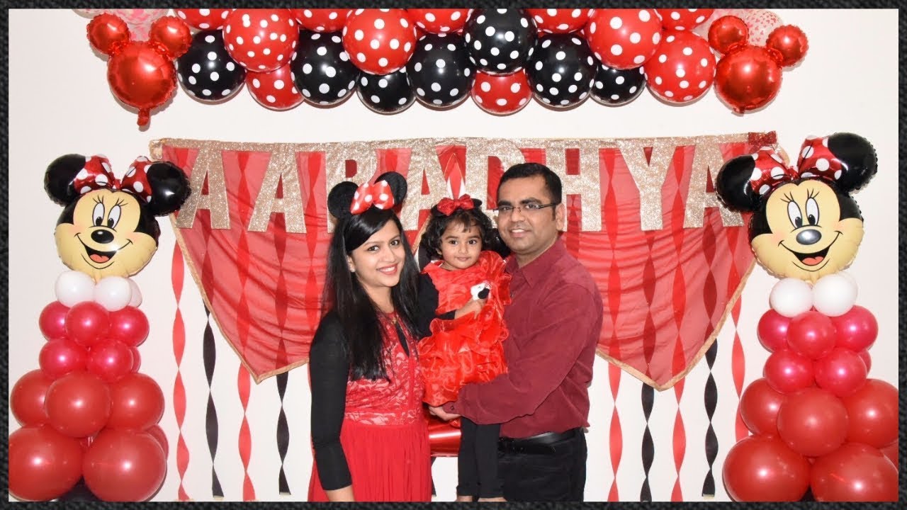 Part 3 : Aaradhya's 2nd Birthday Party Night-Minnie Mouse Themed Decor | ItsSupriyasLife