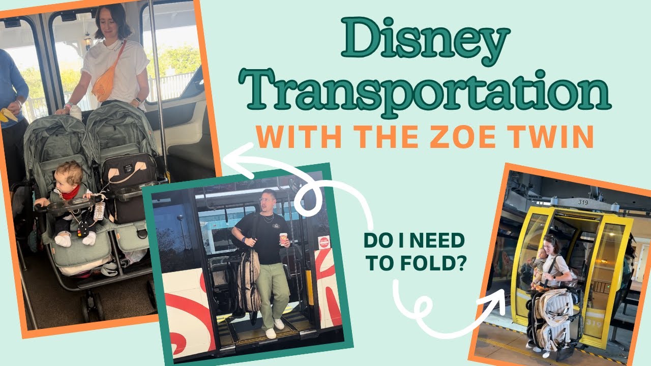Disney Transportation with The Zoe Twin Stroller