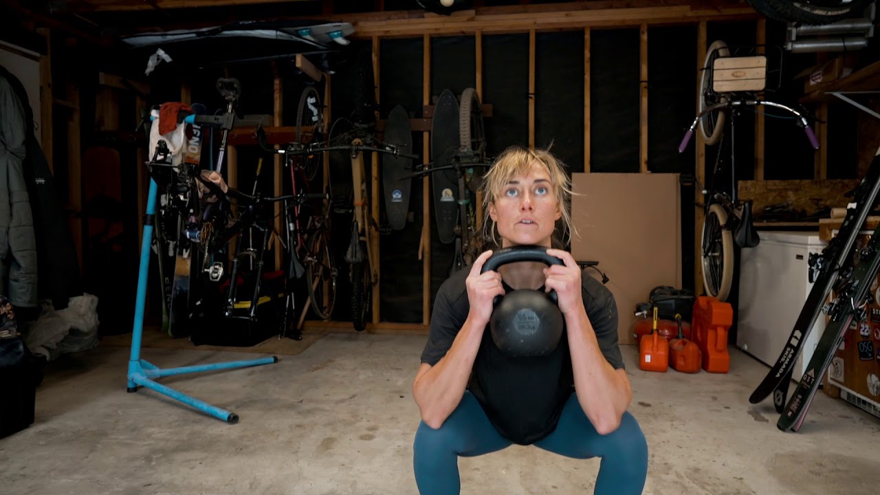 Kettlebell Training for Climbing & Descending - Ft. Robin Vieira // Home Workout for Mountain Biking