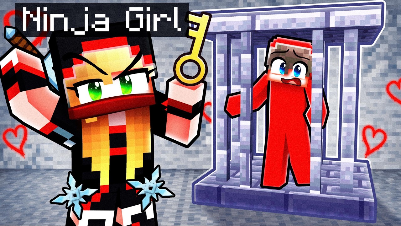 Похищена девушкой-ниндзя в Minecraft.