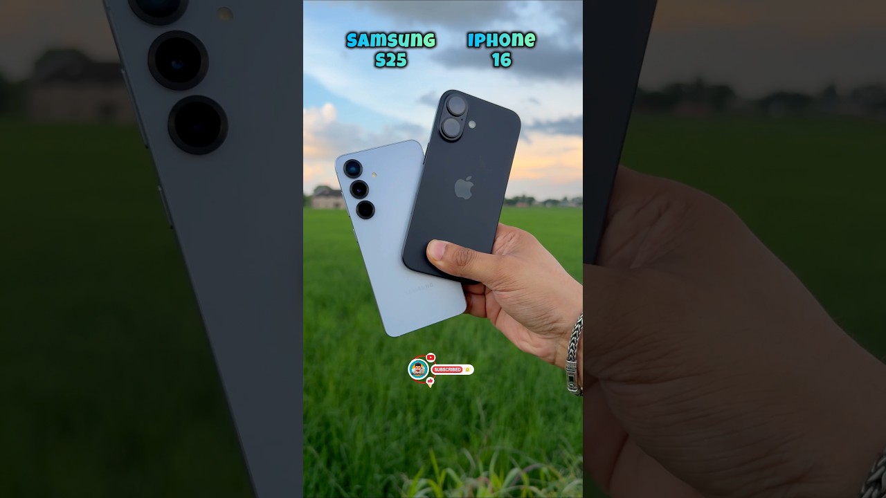 Action Mode Vs Super Steady Mode - Samsung S25 Vs Iphone 16 Video Stabilization #mobilepapa #shorts