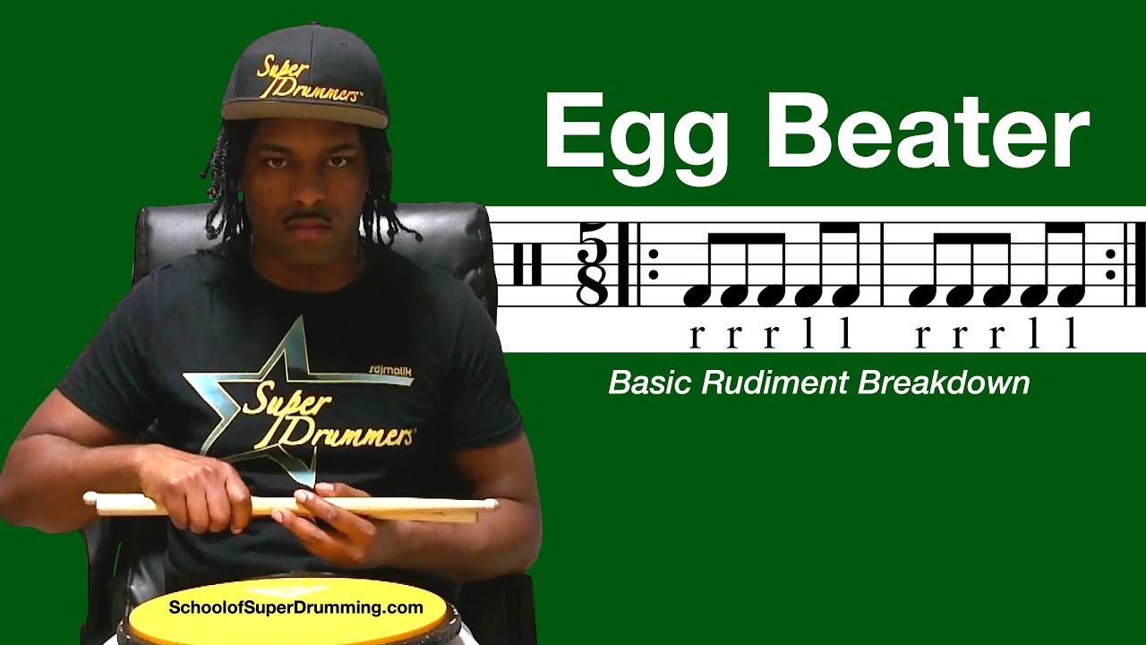 BASIC FOR DRUMMERS | Egg Beater Rudiment Breakdown