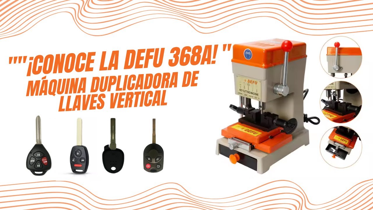 Defu 368A: La Máquina para Cortar Llaves Más Económica y Eficiente