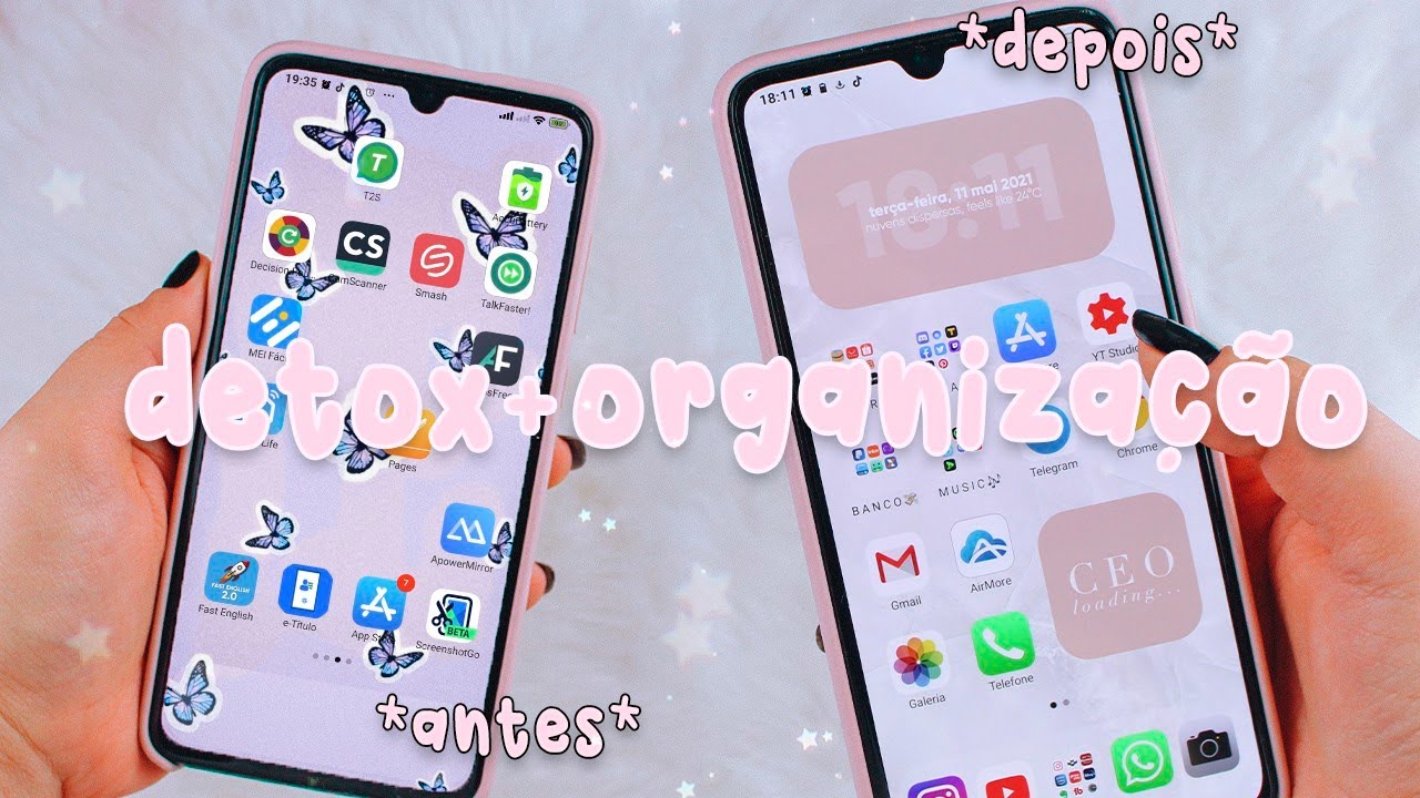 Detox do meu celular 2021 *organizando tudo* #kahtododia11
