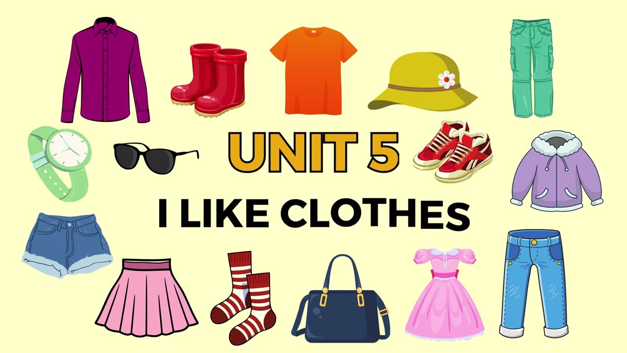 GET READY FOR STARTERS (VOCABULARY) - UNIT 5: I LIKE CLOTHES