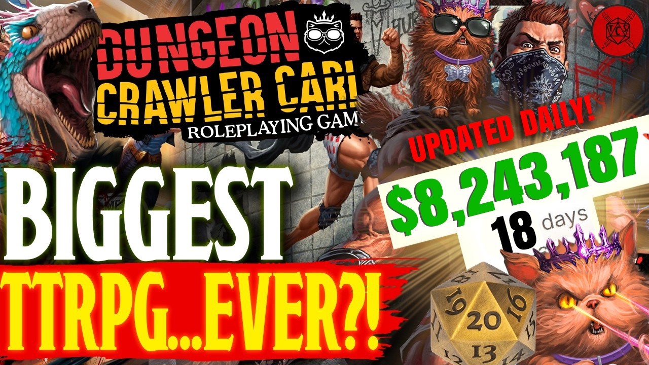 Dungeon Crawler Carl &mdash; это САМАЯ КРУПНАЯ настольная ролевая игра, финансируемая за счет краудфанд...